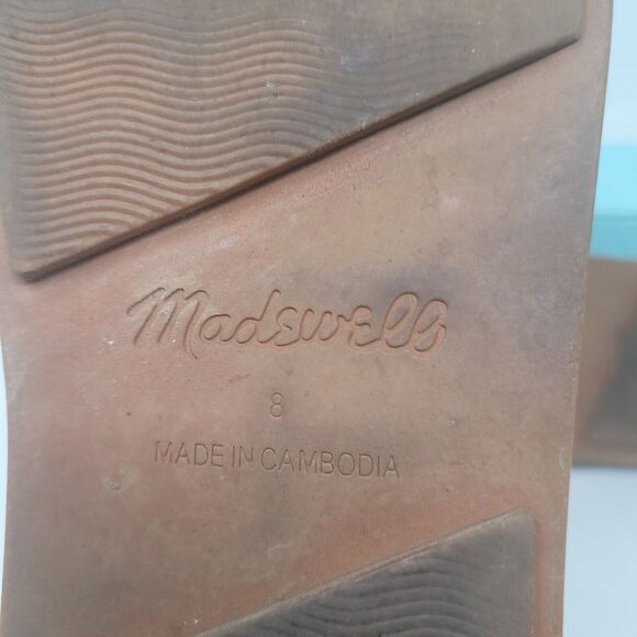 Madewell The Jayna Braided Slide Sandal in Amber Brown Womens 8 Shoes, EU 38.5 - Picture 5 of 6